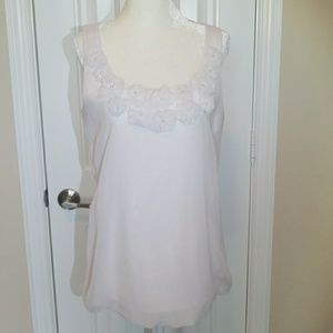 Super cute Beige camisole with pearl accents
